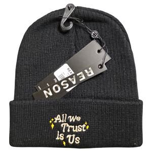 Reason New York All We Trust Is Us Woven Beanie Mens OS - Preppy Punk Streetwear